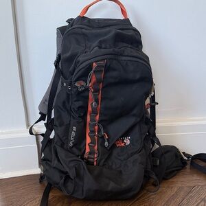 Mountain Hardwear Black and Orange Splitter Backpack